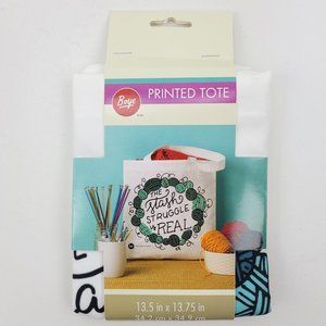 Boye Printed Shoulder Bag Crafting Tote 13.5 x 13.75" The Stash Struggle Is Real